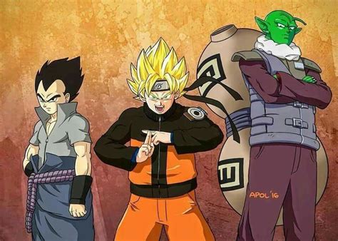 Dbz And Naruto Crossover Anime Dragon Ball Z Dragon Ball