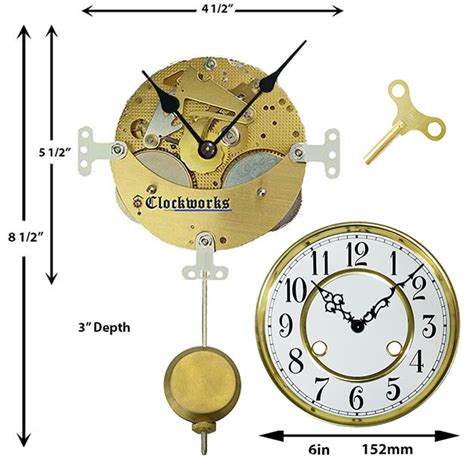 Wall Or Mantle Clock Kit Wmkit3 Clockworks Clockworks