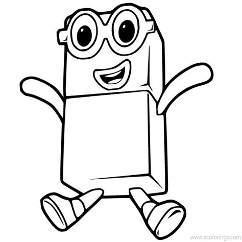 Numberblocks 4 Four Coloring Pages Printable Images And Photos Finder