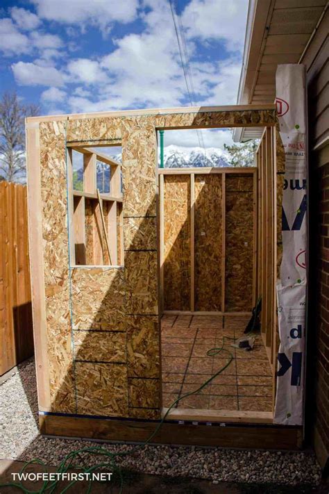 How To Frame A Shed Building Shed Walls Building A Shed Backyard