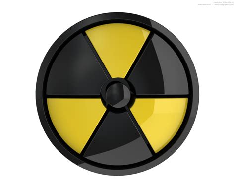 3d Radiation Sign And Psd Danger Icon Psdgraphics