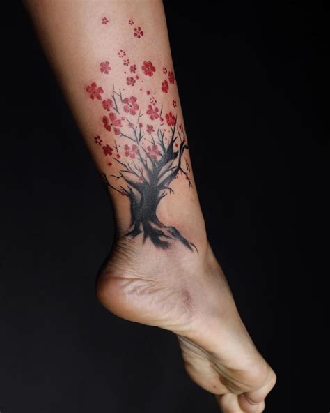 Tree Tattoos On Calf
