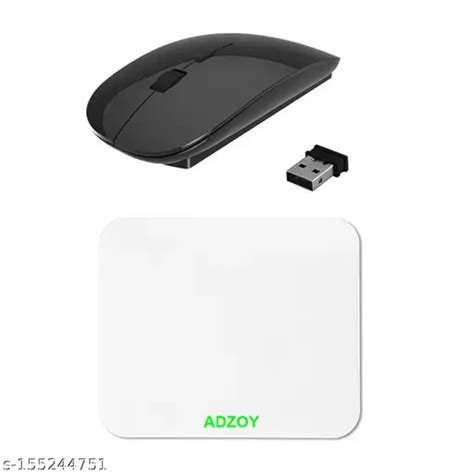 Adzoy Ultra Slim Wireless Mouse 24g Portable Optical Silent Ultra