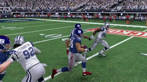 Madden Nfl 17 Big Hit Causes A Fumble Youtube