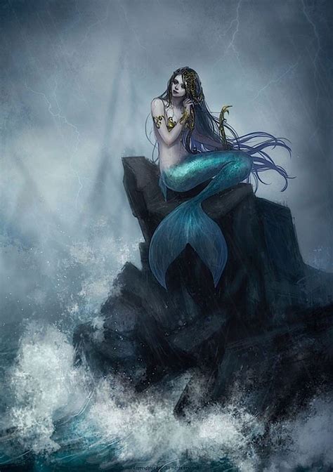 Mermaid Artwork Siren Mermaid Mermaid Fairy Mermaid Life Dark