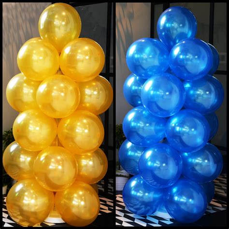 Buy Uponn Pack Of 50 Gold And Blue Metallic Balloons Combo For Theme