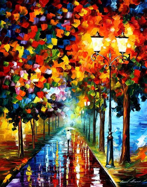 Burst Of Colors — Palette Knife Oil Painting On Canvas By Leonid Afremov