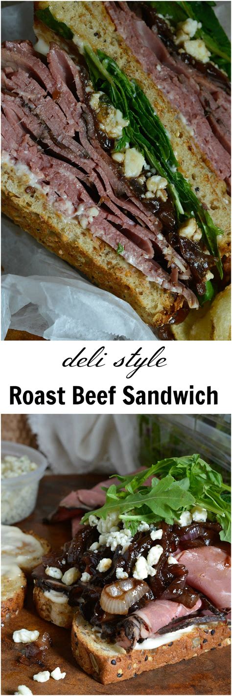 Add lettuce leaves and then spread a layer of the beef. Deli Style Roast Beef Sandwich - WonkyWonderful