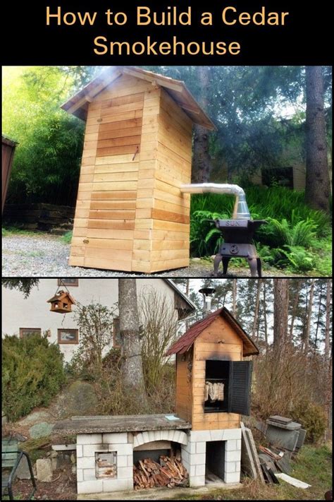 How To Build A Cedar Smokehouse Backyard Outdoor Smoker Smokehouse