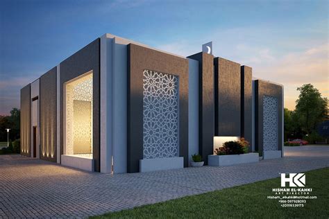 Interior And Exterior Modern Mosque On Behance Mosque Design Islamic