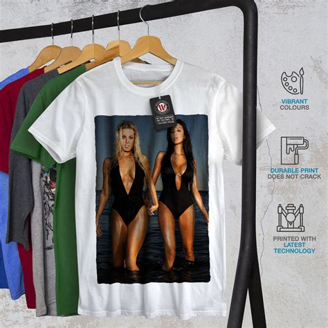 Wellcoda Hot Bikini Girl Sea Mens T Shirt Swimsuit Graphic Design