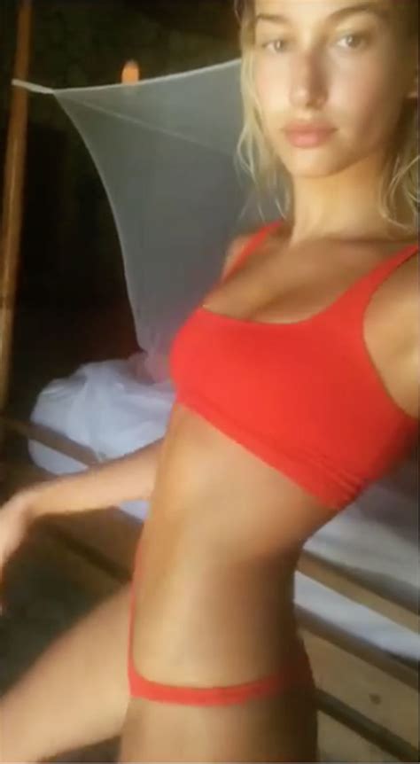 justin bieber engagement hailey baldwin instagram pics stun as model bares bikini body daily star