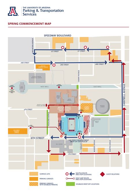 University Of Arizona Campus Map