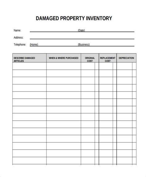 Inventory In Pdf 23 Examples Format Sample Examples