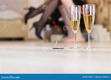 Sex After A Christmas Party Quick Sex Concept Stock Image Image Of Champagne Clothes 82173401