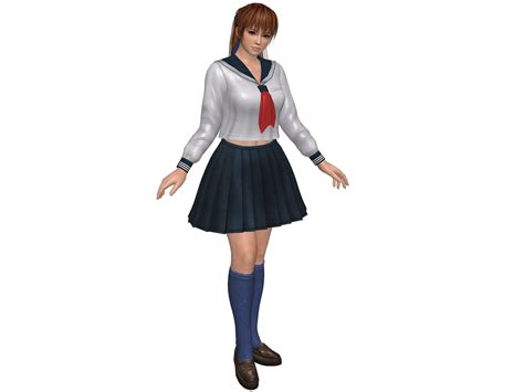 Doa5u Kasumi School Outfit Updated By Zareef On Deviantart