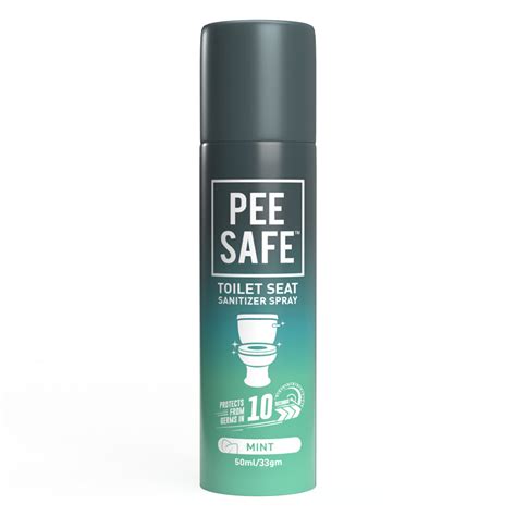 Toilet Seat Sanitizer Spray Mint 50 Ml Pee Safe