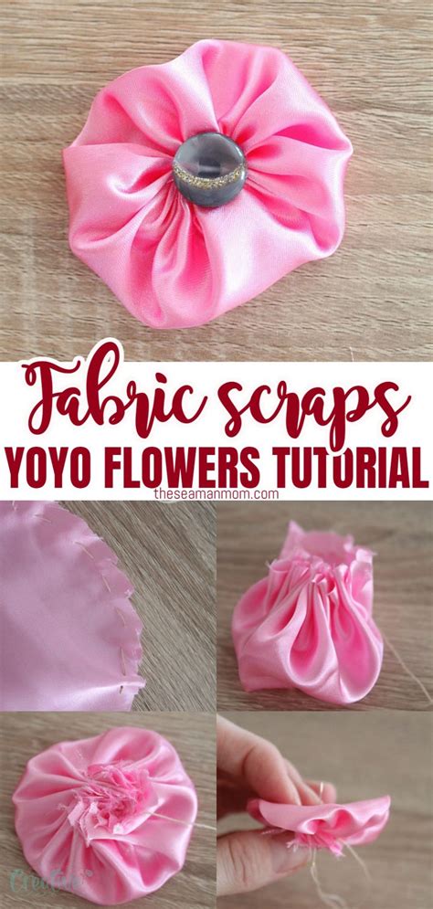 Have each child hold a corner (4 kids per sheet). How To Make Easy Fabric Yoyo Flowers | Easy Peasy Creative Ideas