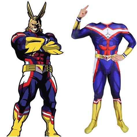 My Hero Academia All Might Onesie Costume Cosplay Suit For Kids Adult