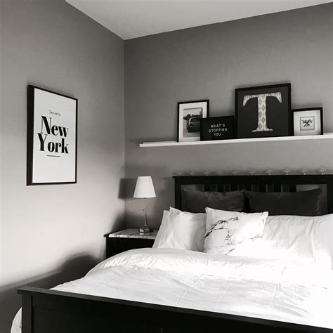 You also can try to find various relevant ideas at this site!. White, grey and black IKEA bedroom using hemnes | White ...