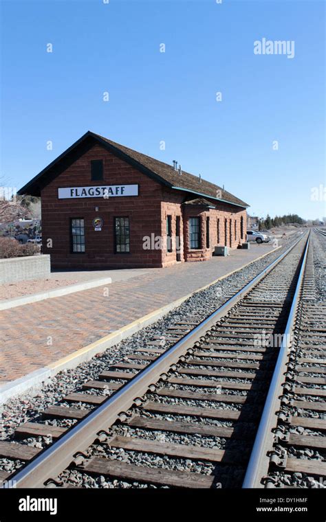 Railway Station Flagstaff Arizona Usa Stock Photo Alamy
