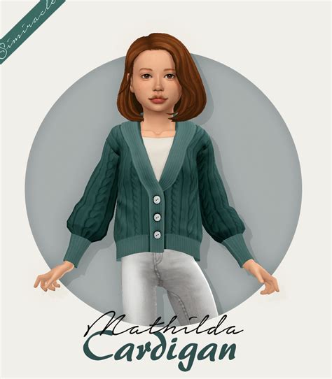Sims 4 Mathilda Cardigan Kids Version Micat Game