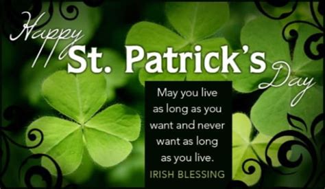 Irish Blessing Ecard Free St Patricks Day Cards Online