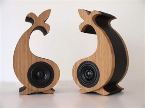 Beautiful Speakers Made From Sustainable Bamboo And Leather Inhabitat