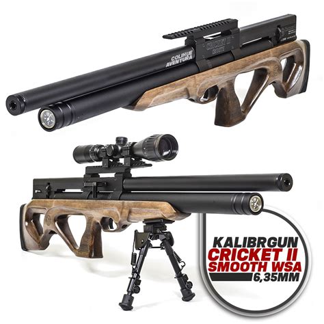 Rifle PCP KalibrGun Cricket II Smooth WSA Cal 6 35mm Colihue Aventura
