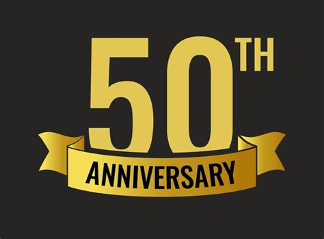 Premium Vector 50th Years Anniversary Celebration Icon Vector Logo
