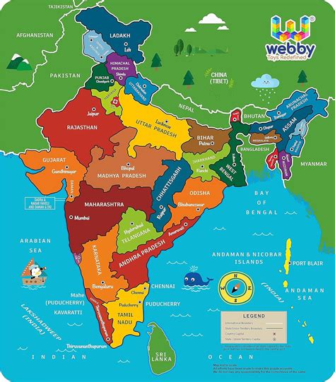 India Map With States For Students Map Of World