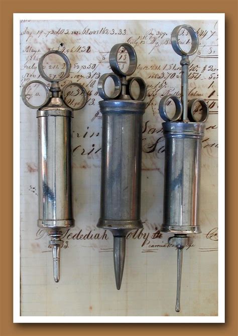 Syringes Vintage Medicine Vintage Medical Instruments