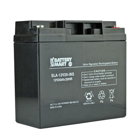 12 Volt 20 Ah Sealed Lead Acid Rechargeable Battery With Insert