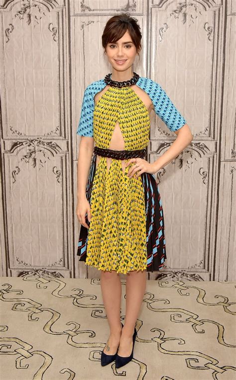 Playful Prints From Lily Collins Best Looks E News
