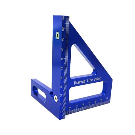 45 90 Degree Aluminum Alloy Woodworking Square Protractor Miter