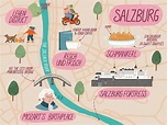 Salzburg, Austria - Illustrated Map by Megan Reddi on Dribbble