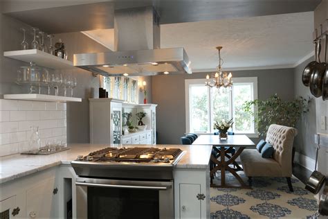 Under cabinet range hood ductless convertible duct, kitchen over stove minimum height above cook top: Goose Hollow | Inside Arciform | Kitchen remodel small ...