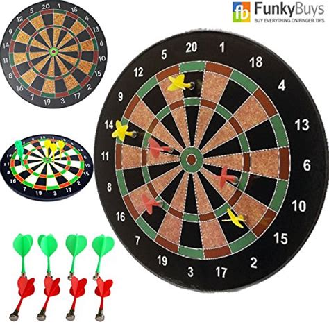 18 Official Size Magnetic Dartboard With 6 Darts Included Child Kids