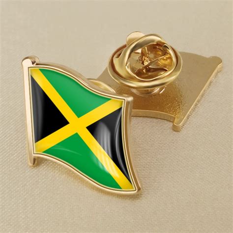 Jamaica Single Flag Lapel Pins In Brooches From Jewelry And Accessories