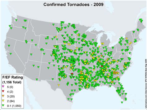 An Overview Of The Modern Tornado Record 1950 Through Present Maps