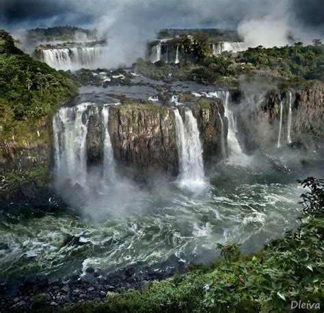 Iguazu Falls Are Found On The Border Of Brazil And Argentina Iguazu