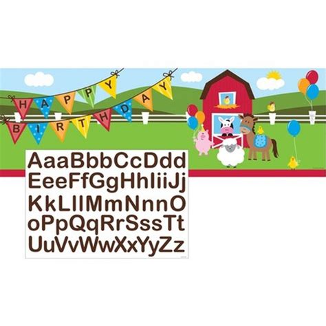 Banner Happy Birthday Farmhouse Fun Personalised Banners And Signs