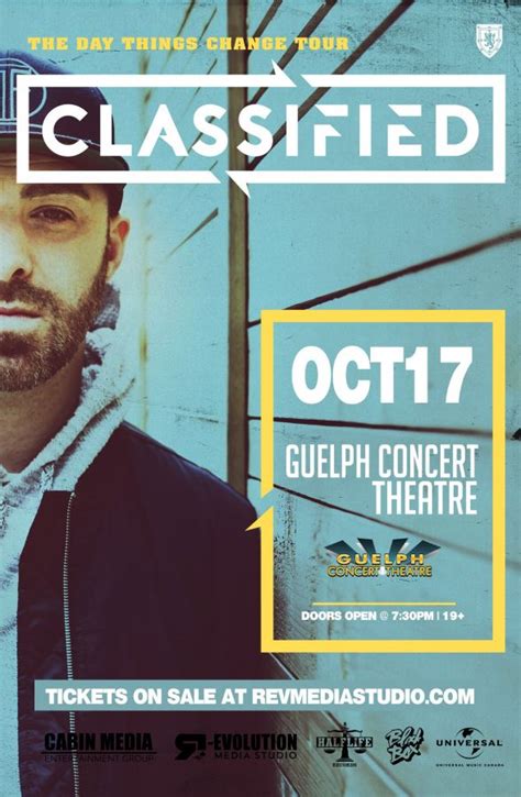 Classified Live In Guelph Oct 17 At Guelph Concert Theatre Classified