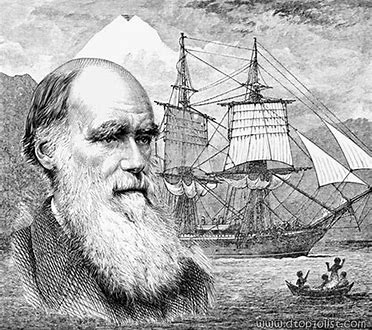 Image result for Darwin set out on a voyage to the Pacific aboard the HMS Beagle.