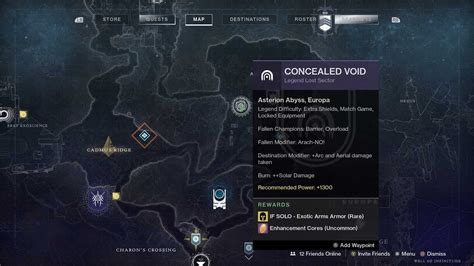 Where To Find The Concealed Void Lost Sector