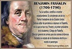 Biografia de Franklin Benjamin-Inventor del Pararrayos,Vida y Obra