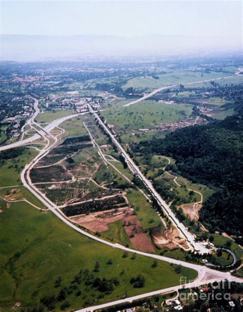 Aerial Photo Of Slac Linear Accelerator Photograph By Stanford Linear