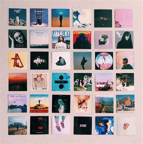 50 album cover collage kit [digital file] in 2021 cute bedroom decor indie room decor retro room