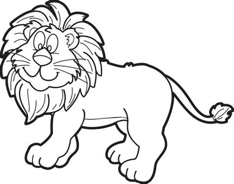 A unique range of free printable the lion king coloring pages. Printable Cartoon Male Lion Coloring Page for Kids - SupplyMe