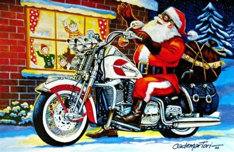 Дед Мороз На Мотоцикле Картинки Telegraph